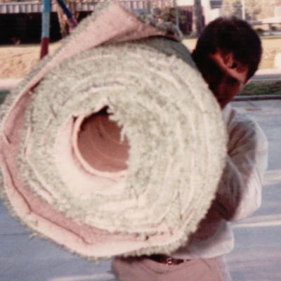 Lee with Carpet Roll